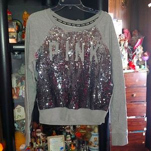 Pink sequence long sleeve